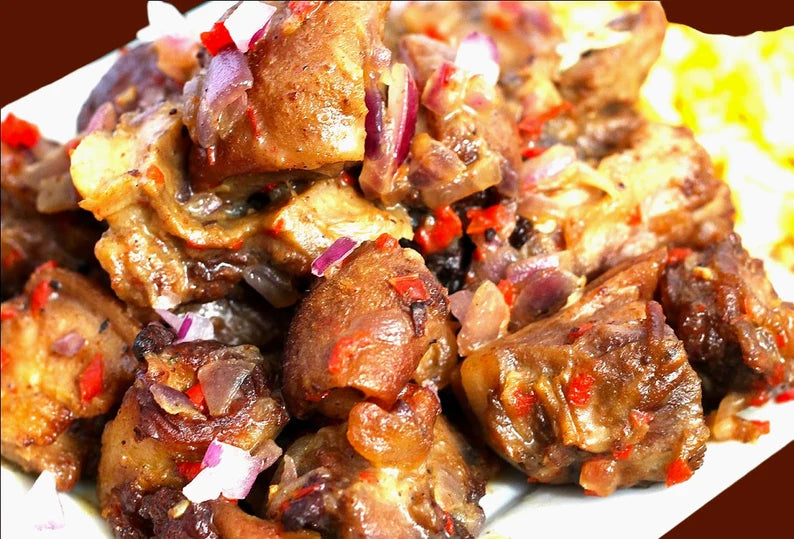 Seasoned Fresh Oven Dried Goat Meat/ Grilled Goat/ Roasted Goat/ Goat Meat( Freshly Prepared when ordered)